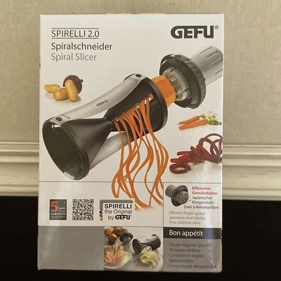 Spirelliu 2.0 by GEFU spiral vegetable slicer NIB - Picture 1 of 8